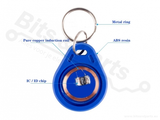 RFID Tag / Keychain 13.56MHz red